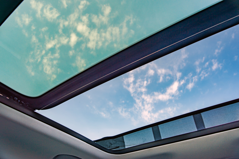 Example of sunroof installation that can be done by Finish Line Ohio in Cleveland area